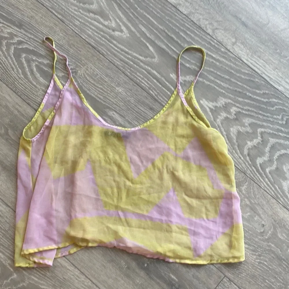 Sheer Volcom Crop Tank Top - Picture 1 of 2